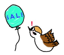 Cute sparrow "Chunkichi" sticker #3014402