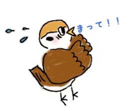 Cute sparrow "Chunkichi" sticker #3014407