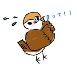 Cute sparrow "Chunkichi" sticker #3014407