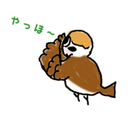 Cute sparrow "Chunkichi" sticker #3014409