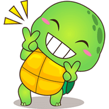 Pura, the funny turtle, version 2 sticker #3014695