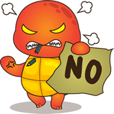 Pura, the funny turtle, version 2 sticker #3014697