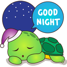 Pura, the funny turtle, version 2 sticker #3014698