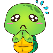 Pura, the funny turtle, version 2 sticker #3014701