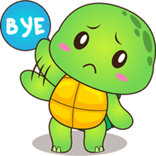 Pura, the funny turtle, version 2 sticker #3014703