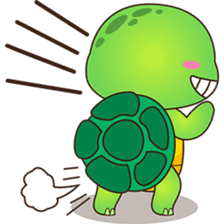 Pura, the funny turtle, version 2 sticker #3014705