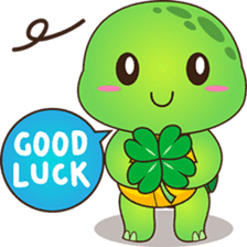 Pura, the funny turtle, version 2 sticker #3014706