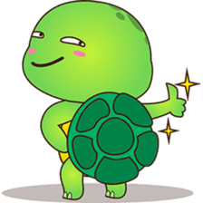 Pura, the funny turtle, version 2 sticker #3014709