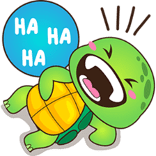 Pura, the funny turtle, version 2 sticker #3014711