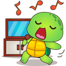 Pura, the funny turtle, version 2 sticker #3014714