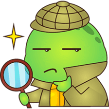 Pura, the funny turtle, version 2 sticker #3014715