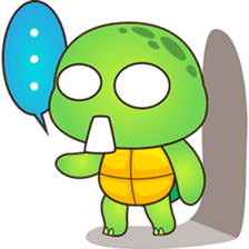 Pura, the funny turtle, version 2 sticker #3014716