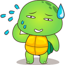 Pura, the funny turtle, version 2 sticker #3014717