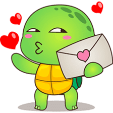 Pura, the funny turtle, version 2 sticker #3014718