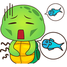 Pura, the funny turtle, version 2 sticker #3014721