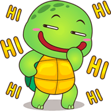 Pura, the funny turtle, version 2 sticker #3014728