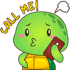 Pura, the funny turtle, version 2 sticker #3014729