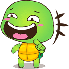 Pura, the funny turtle, version 2 sticker #3014730