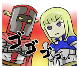 Woman Knight Sticker sticker #3014741