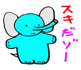 Pretty Pretty elephant. sticker #3015251