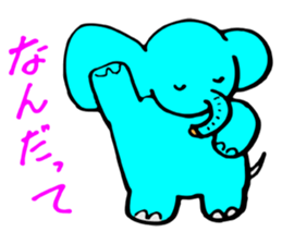 Pretty Pretty elephant. sticker #3015256