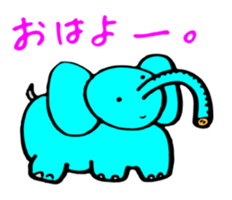 Pretty Pretty elephant. sticker #3015266