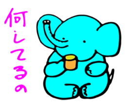 Pretty Pretty elephant. sticker #3015271