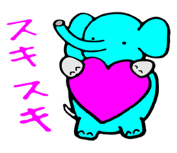 Pretty Pretty elephant. sticker #3015274