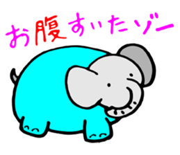 Pretty Pretty elephant. sticker #3015278