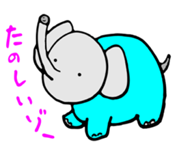 Pretty Pretty elephant. sticker #3015279