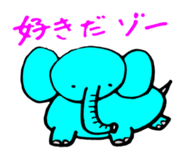 Pretty Pretty elephant. sticker #3015284