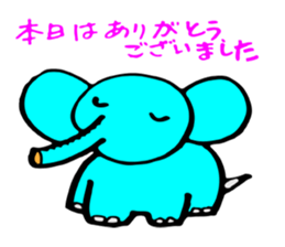 Pretty Pretty elephant. sticker #3015287