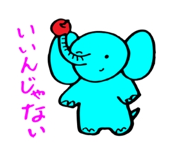 Pretty Pretty elephant. sticker #3015290