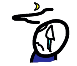 Boiled-egg man sticker #3015542