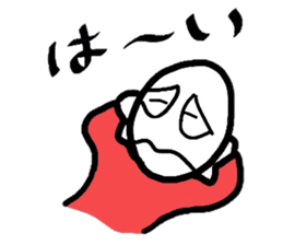 Boiled-egg man sticker #3015546