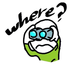 Boiled-egg man sticker #3015551