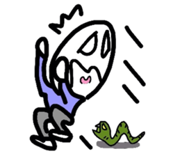 Boiled-egg man sticker #3015553