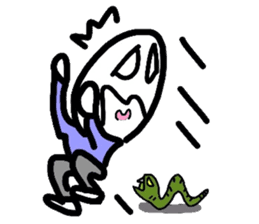 Boiled-egg man sticker #3015553