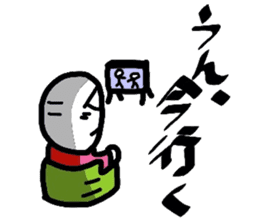 Boiled-egg man sticker #3015559