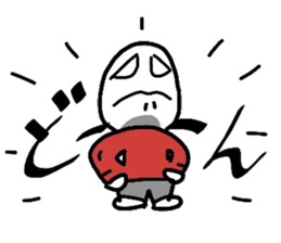 Boiled-egg man sticker #3015562