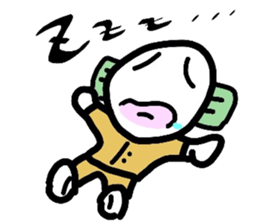 Boiled-egg man sticker #3015563