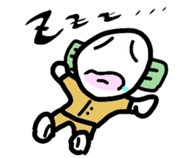 Boiled-egg man sticker #3015563