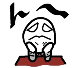 Boiled-egg man sticker #3015564