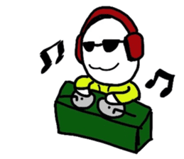 Boiled-egg man sticker #3015570