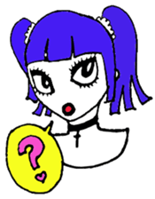 Punkish girl sticker #3016852