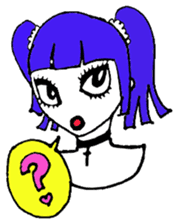 Punkish girl sticker #3016852