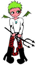 Punkish girl sticker #3016855