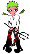 Punkish girl sticker #3016855