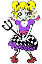 Punkish girl sticker #3016856
