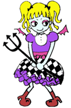 Punkish girl sticker #3016856